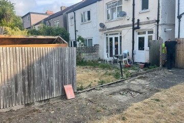 An image of a damaged fence in Croydon
