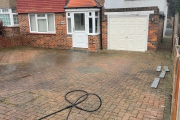 A jet washed driveway in Croydon