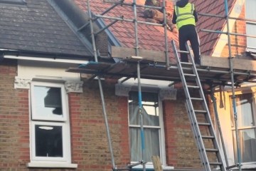 A roof maintenance project in Croydon