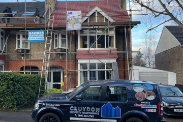 A roof repair project in Croydon