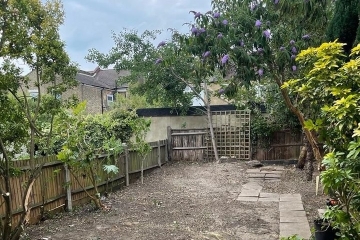 A garden that has been tidied in Croydon