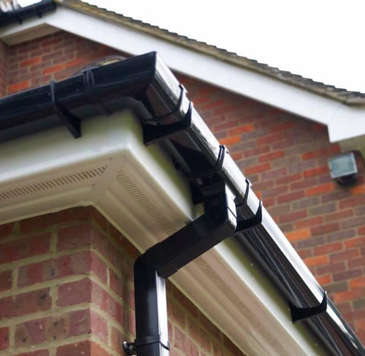 A newly installed gutter in Croydon